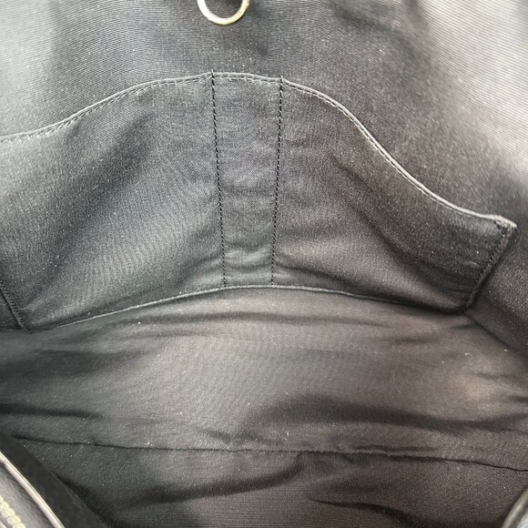 Coach Signature Drawstring Carryall Shoulder Tote Black Smoke/Black NWOT - Picture 10 of 16